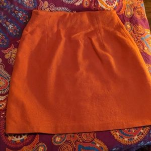 Vintage orange wool skirt